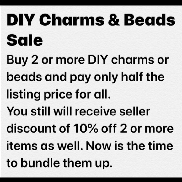 NEW•Gold & CZ encrusted Heart DIY charm - Picture 5 of 5